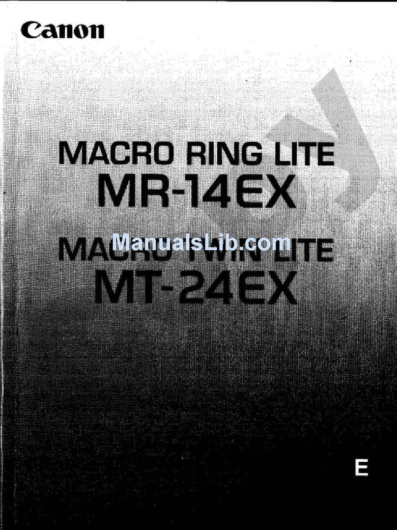 Canon Macro Ring Lite MR-14EX User manual