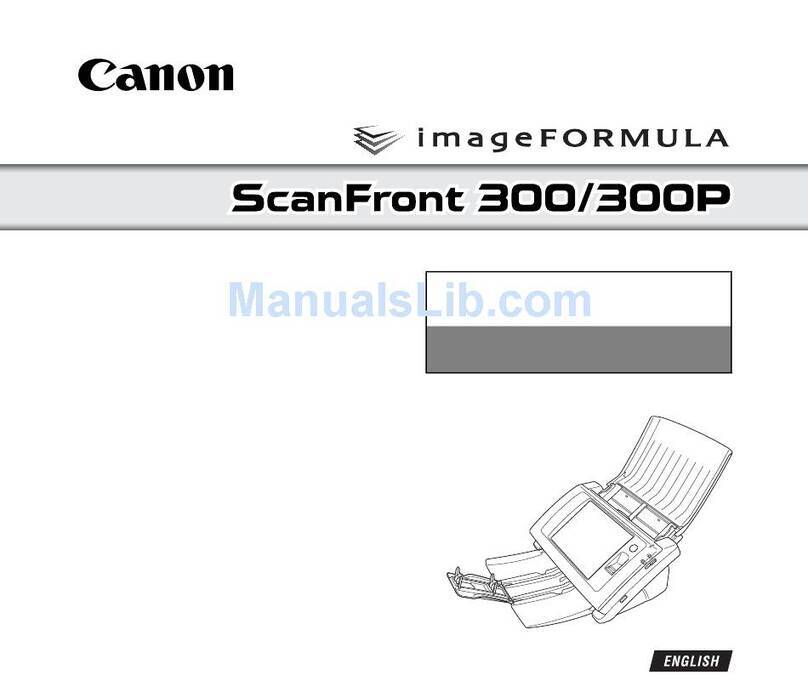 Canon imageFORMULA ScanFront 300 User manual