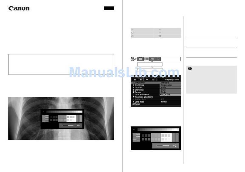 Canon REALiS SX80 Mark II D user manual