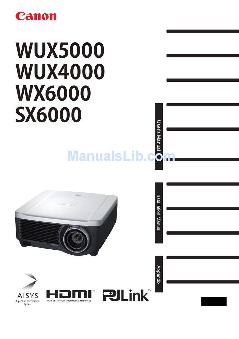 Canon REALiS WUX4000 Pro AV User and installation manual