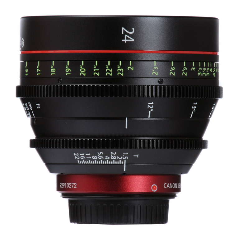 Canon CN-E24mm T1.5 L F Operation manual