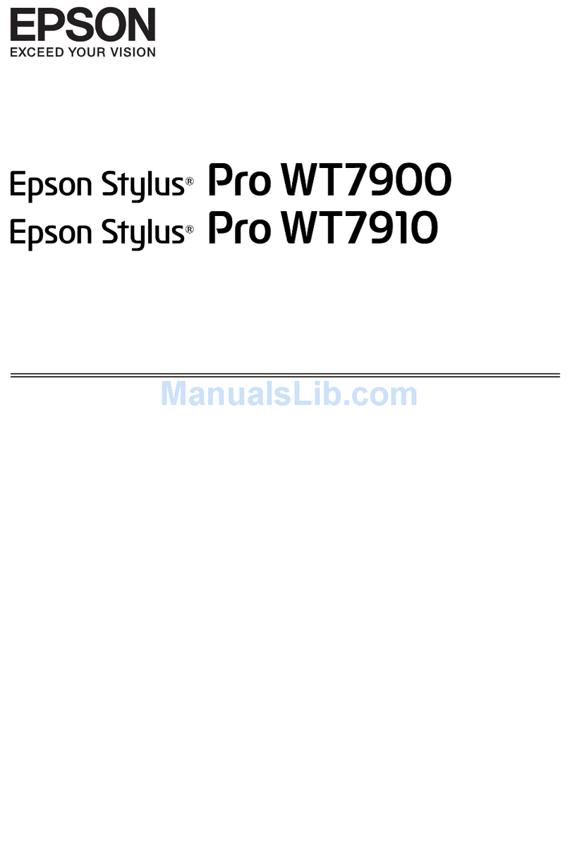Epson STYLUS PRO WT7900 User manual