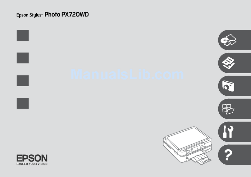 Epson Stylus Photo PX720WD Assembly instructions