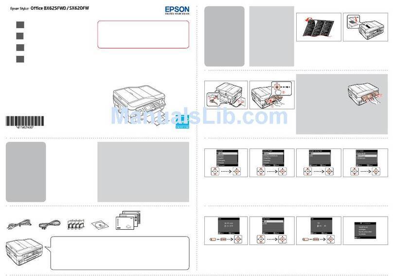 Epson Stylus Office SX620FW Startup guide