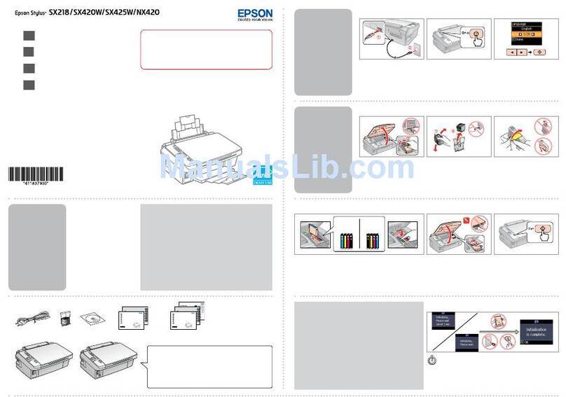 Epson STYLUS SX218 Instruction Manual
