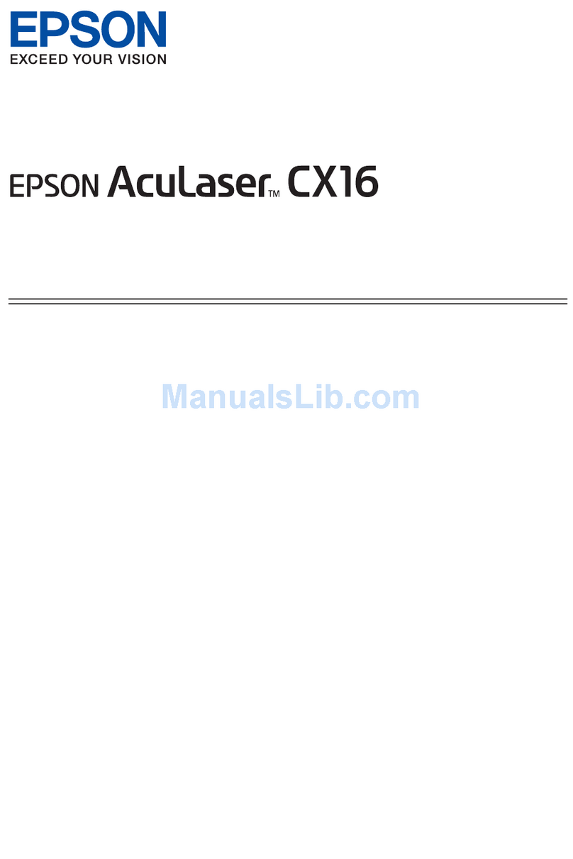 Epson AcuLaser CX16 User manual