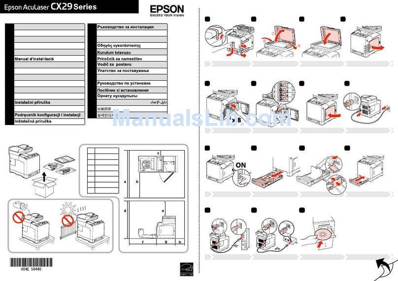 Epson AcuLaser CX29NF User manual