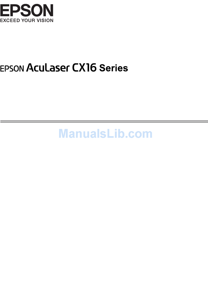Epson AcuLaser CX16 User manual