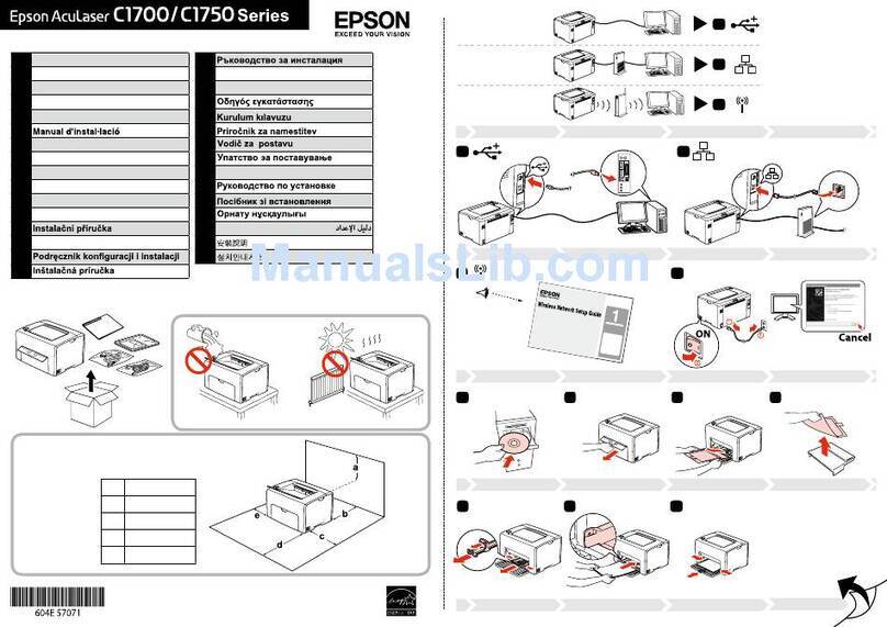 Epson AcuLaser C1700 User manual