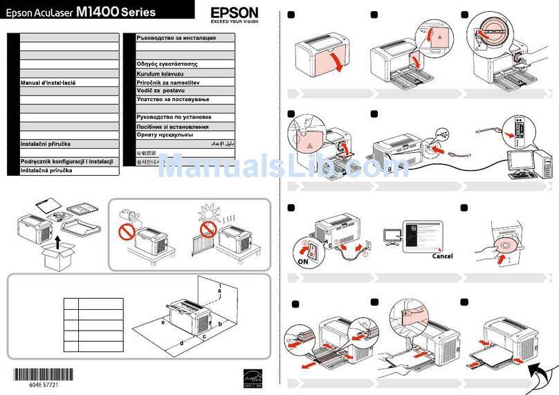 Epson AcuLaser M1400 Series User manual
