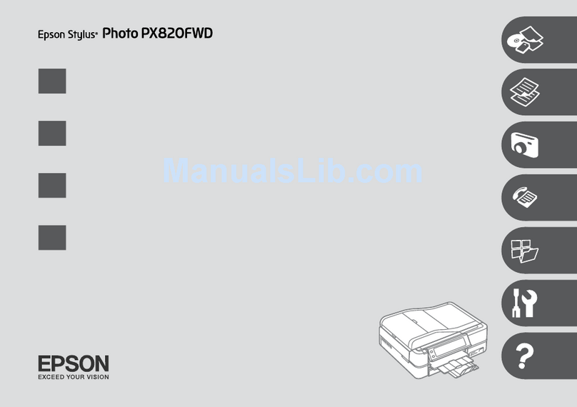 Epson Stylus Photo PX820FWD Assembly instructions