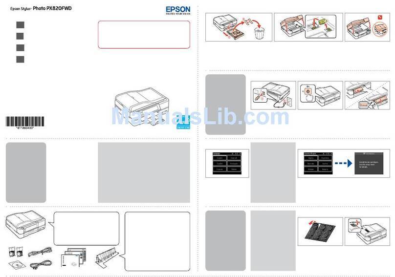Epson Stylus Photo PX820FWD User guide