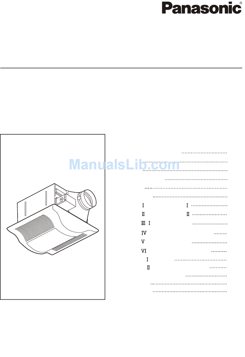 Panasonic Whisper Fit-Lite FV-11VFL3 User manual