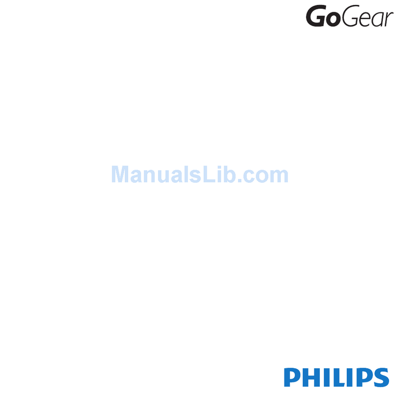 Philips SA3MXX04VW/37 quick start guide