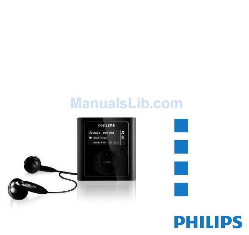 Philips GoGear RaGa SA1942/37 User manual