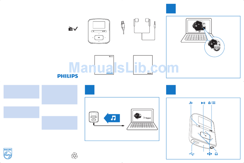 Philips SA4RGA04BF/37 User manual