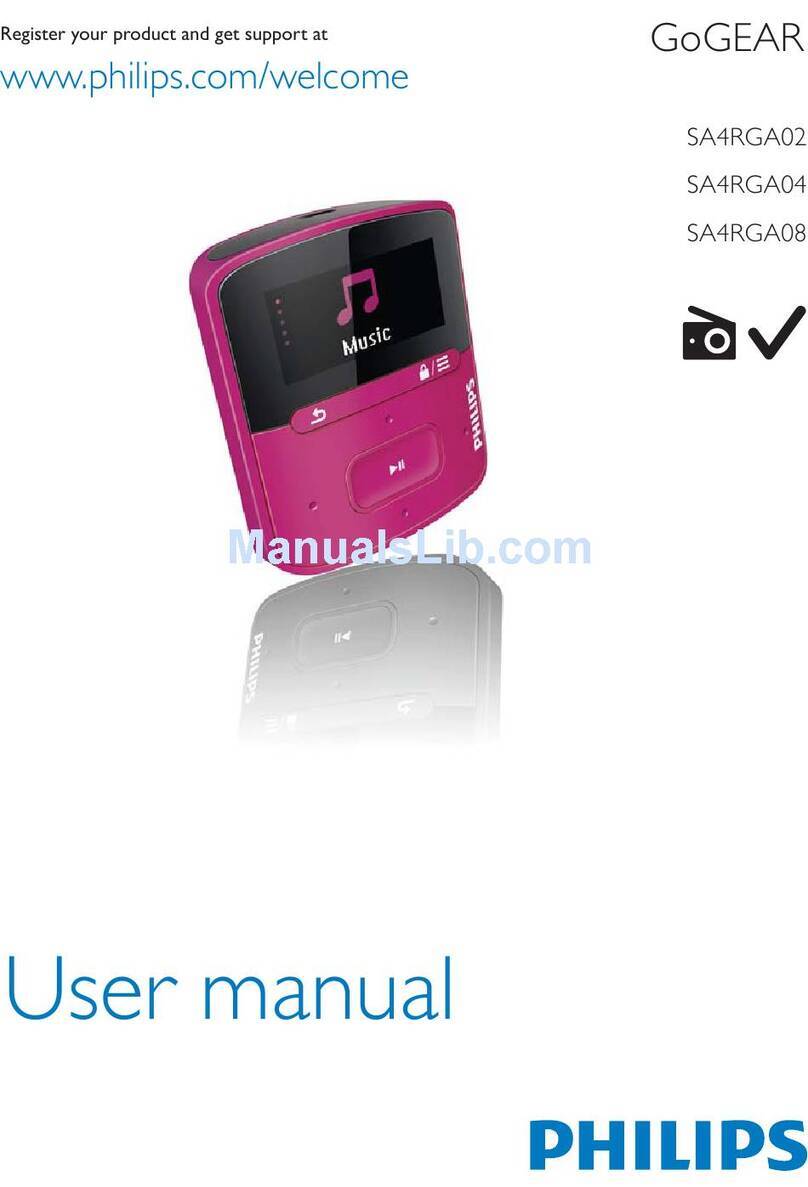 Philips SA4RGA04BF/37 user manual