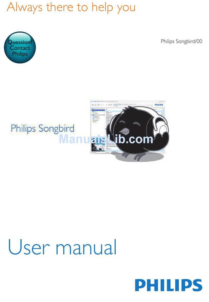 Philips SA2SONGBRD/00 user manual