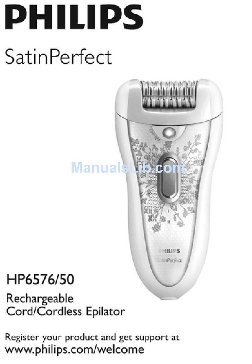 Philips SatinPerfect HP6576/50 User manual