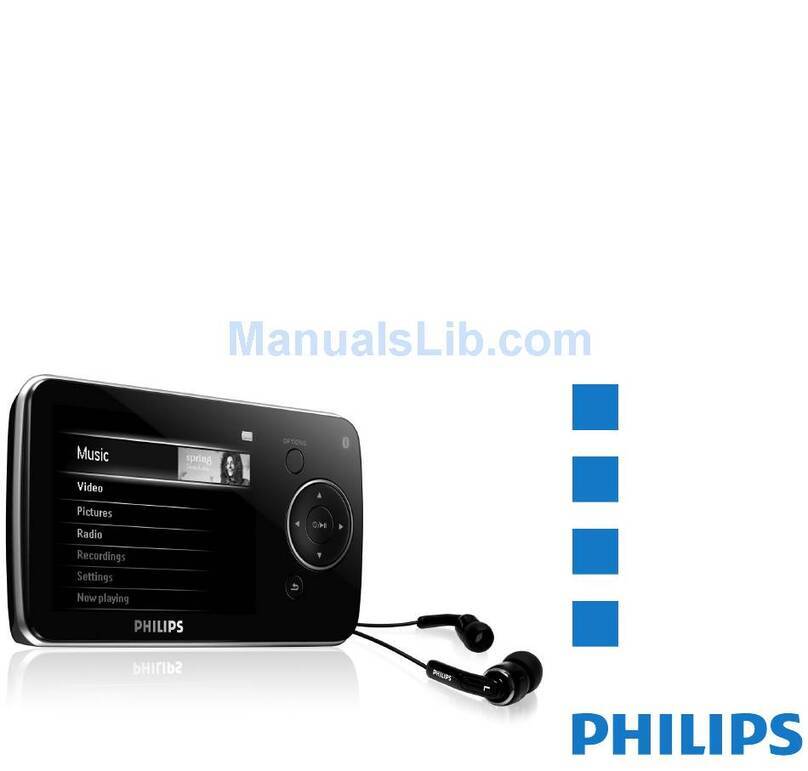 Philips GoGear SA5245BT/37 quick start guide