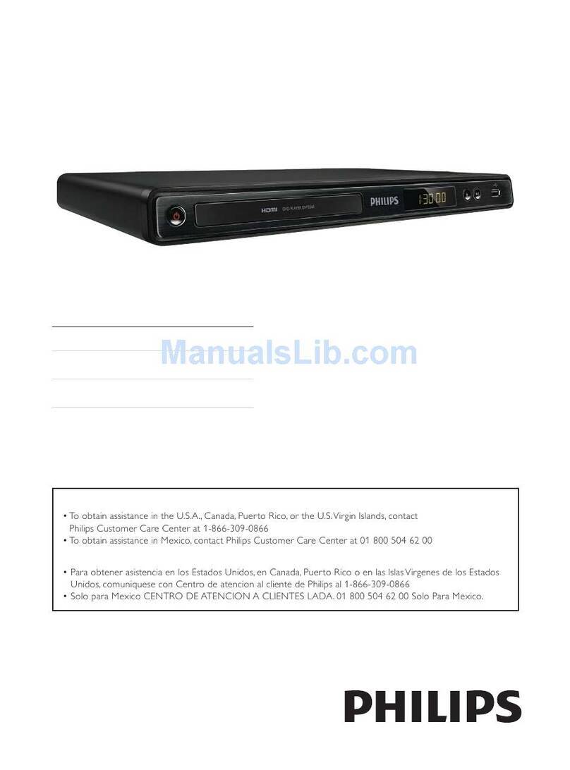 Philips DVP3560/F8 user manual