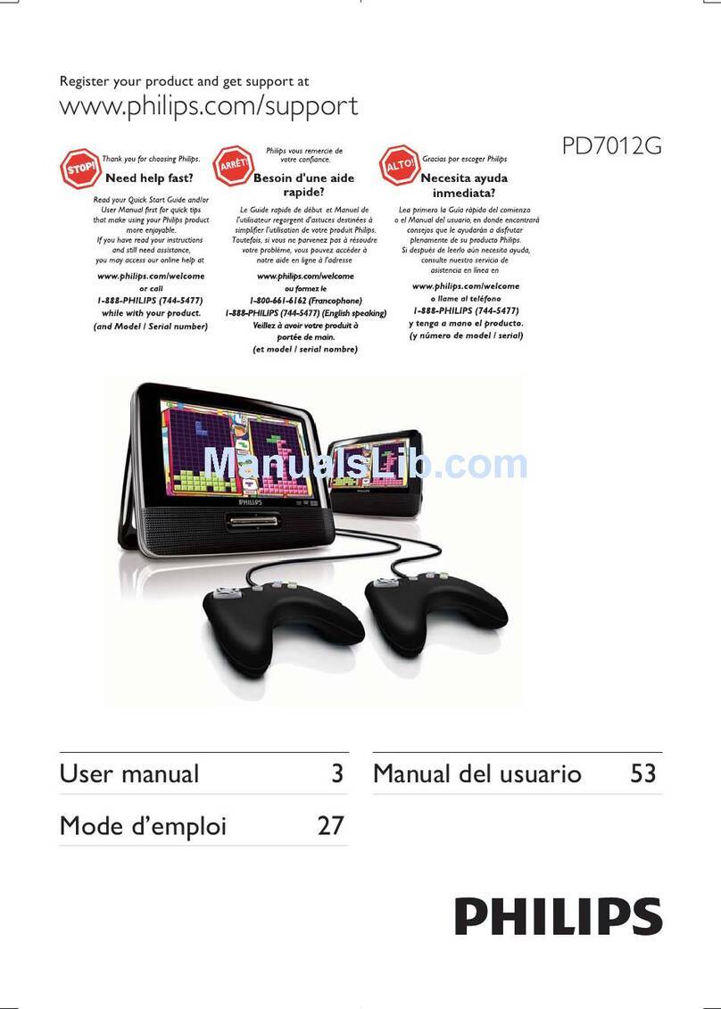 Philips PD7012G/37 User manual