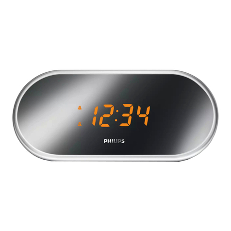 Philips CLOCK/TIMER AJ1000 User manual