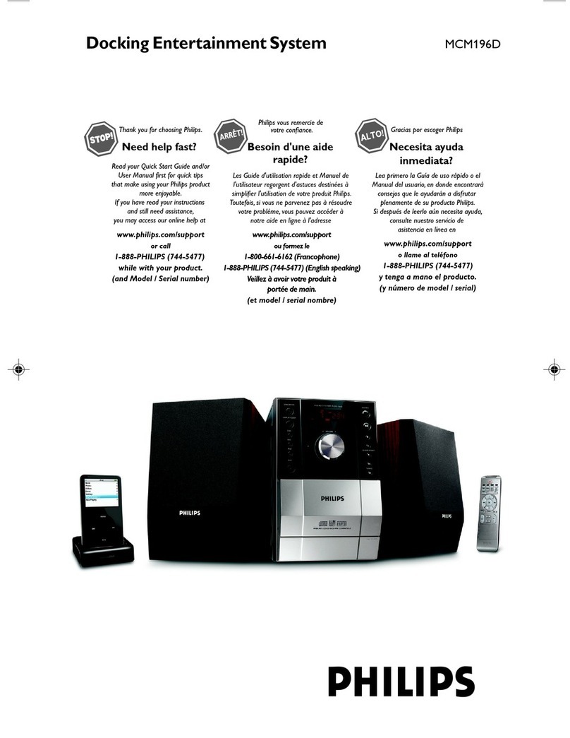 Philips MCM196D/37B user manual