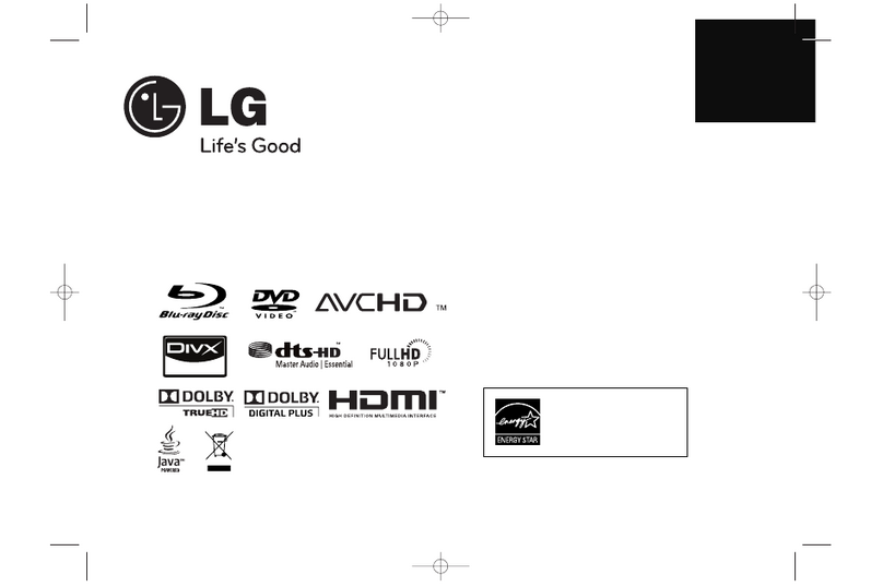LG BD350 User manual