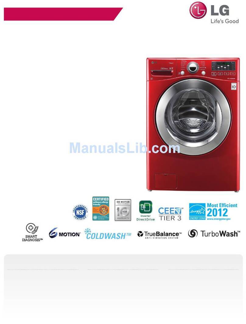 LG WM3070HRA User manual