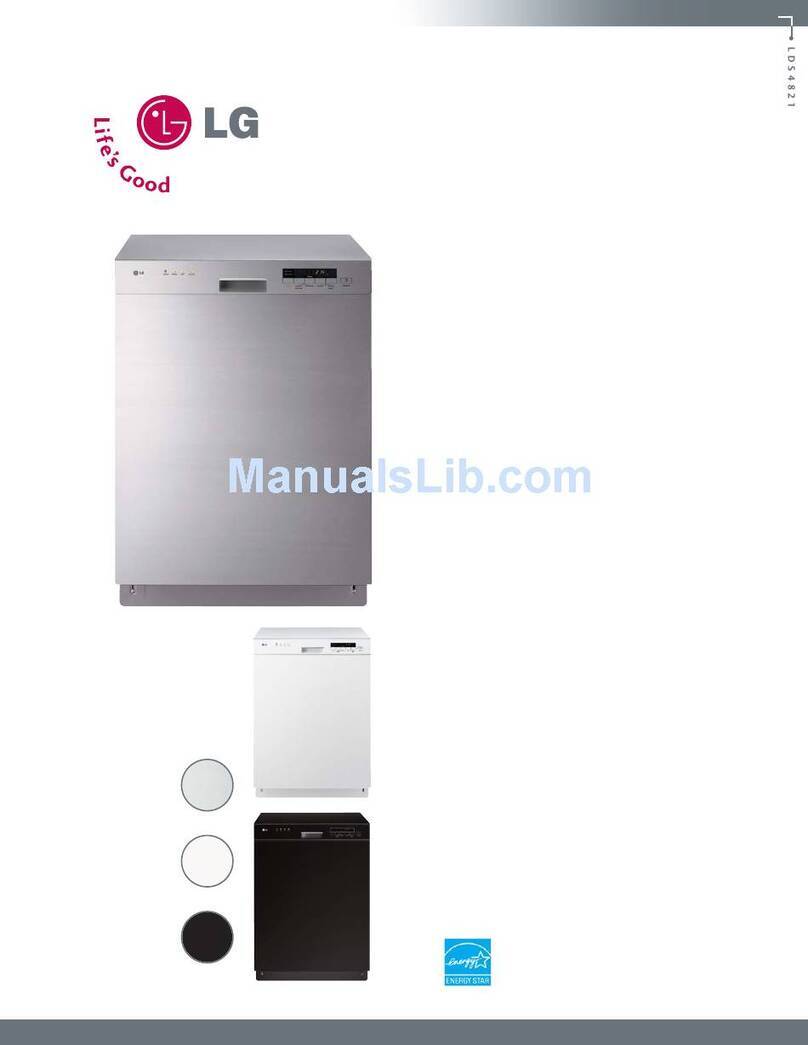 LG LDS4821WW - Full Console Dishwasher Specifications