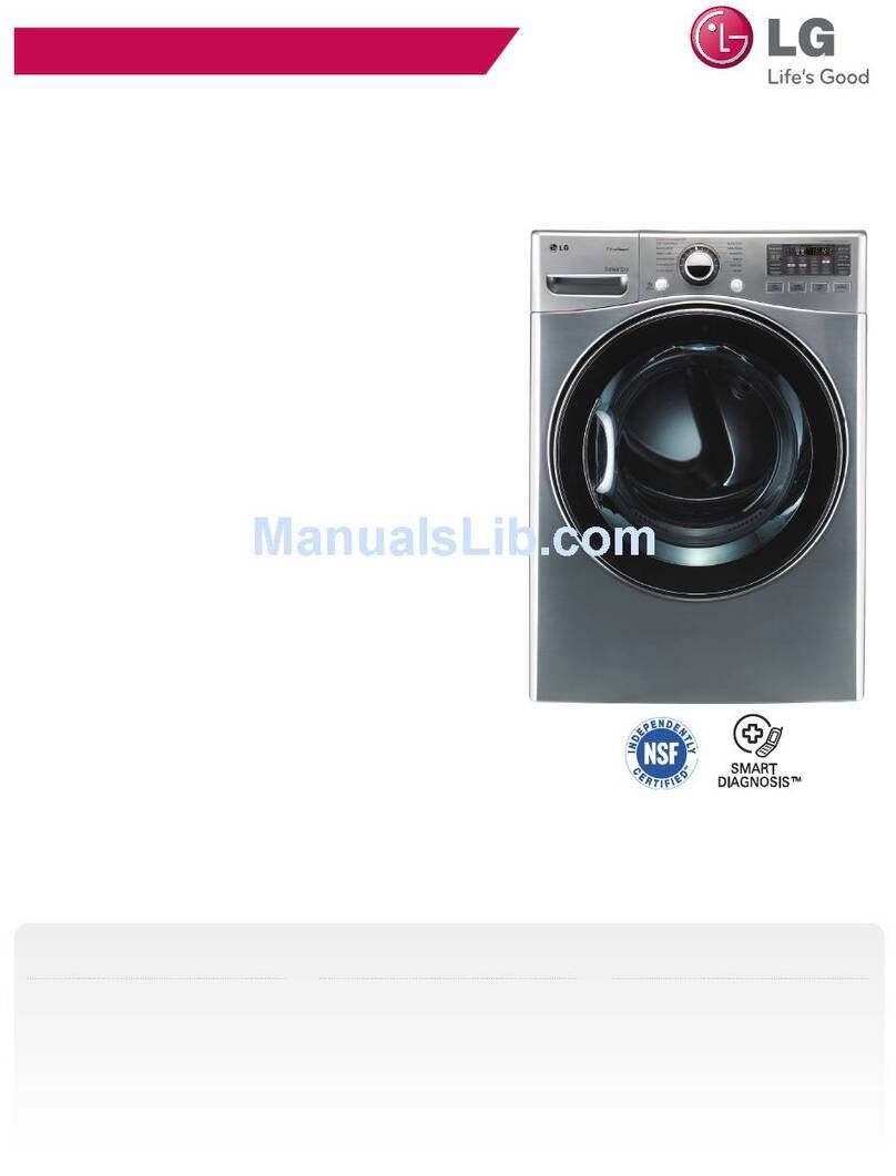 LG SteamDryer DLEX3470V User manual