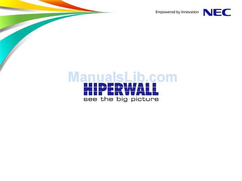 NEC NEC Hiperwall User manual