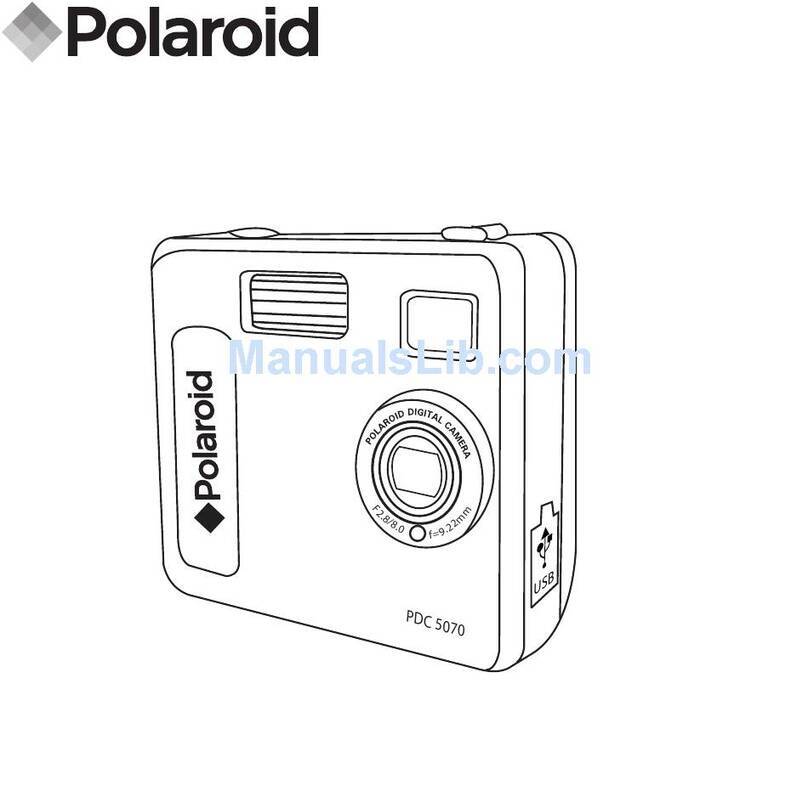 Polaroid PDC-5070BD - 5.0 MP Digital Camera User manual