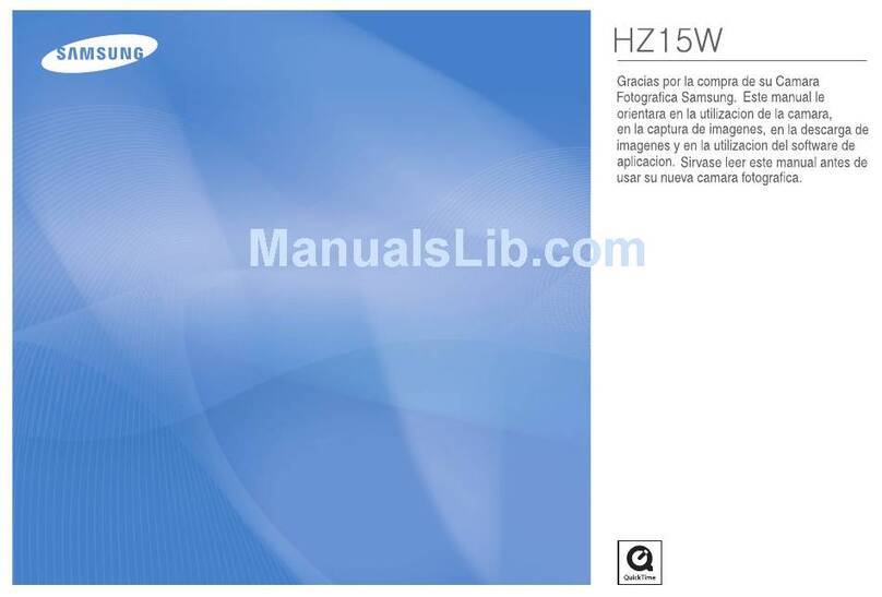 Samsung HZ15W - Digital Camera - Compact Instrucciones del usuario