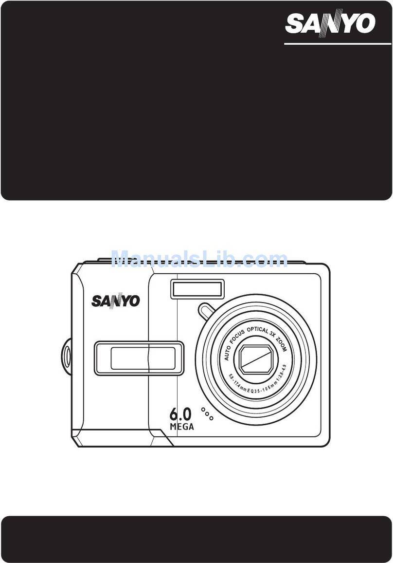 Sanyo VPC S6 - Xacti Digital Camera User manual
