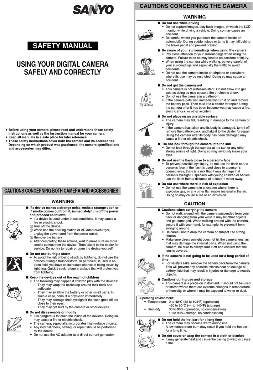 Sanyo VPC-X1200BK User guide