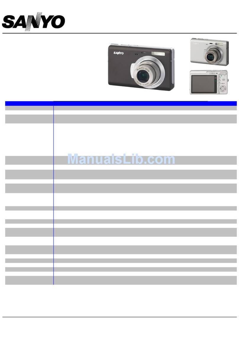 Sanyo VPC-T700 Specifications