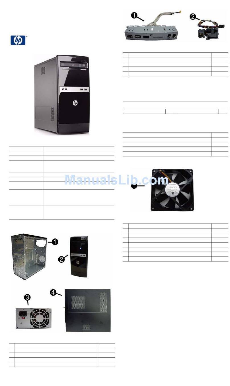 HP 303B - Minitower PC Setup guide HP 303B - Minitower PC Setup guide