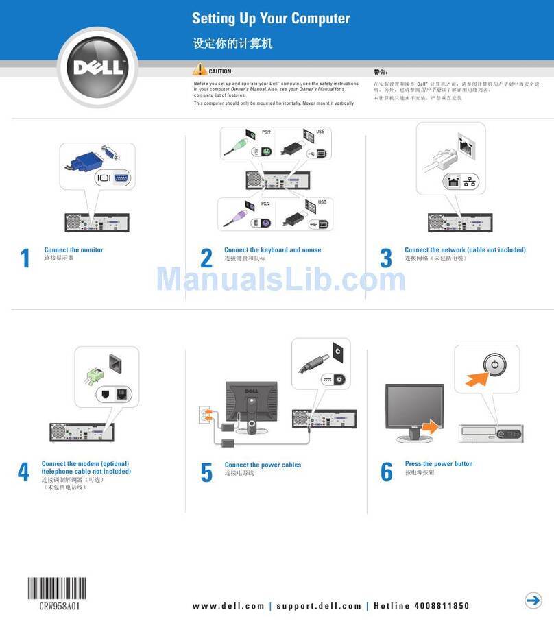 Dell EC280 Setting up