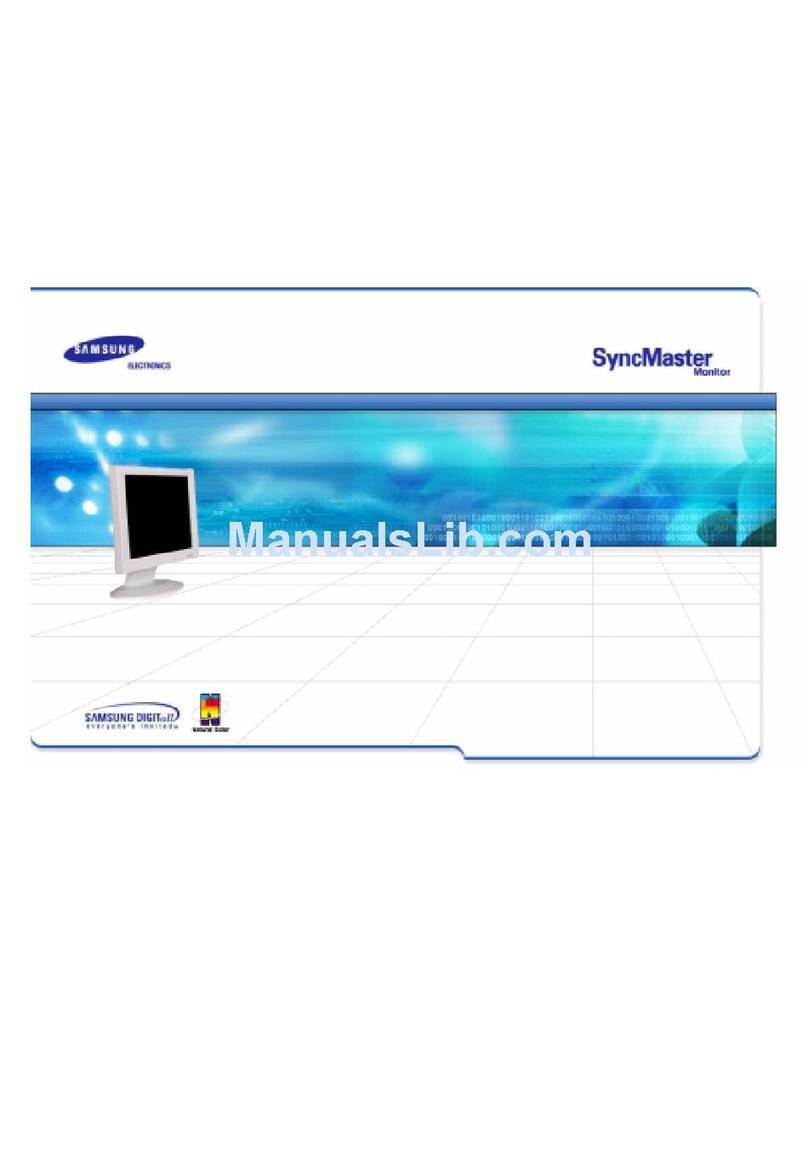 Samsung 171P - SyncMaster 17" LCD Monitor Instruction Manual