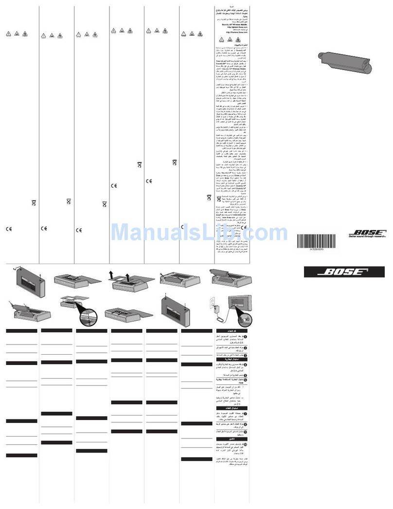 Bose SoundLink Wireless Music System Parts list manual