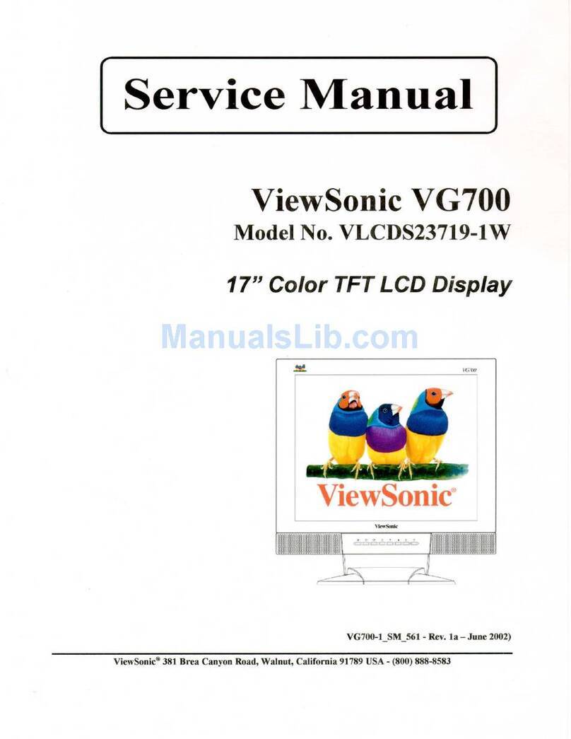 ViewSonic VG750 - 17.4" LCD Monitor User manual