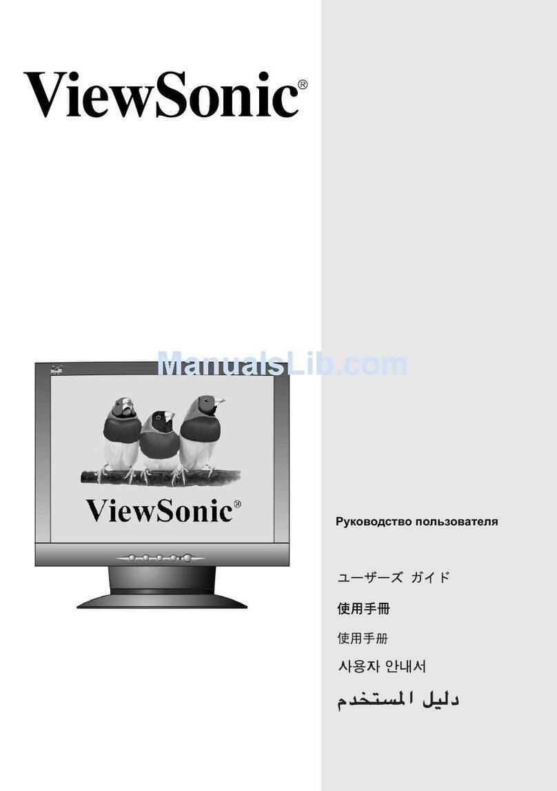 ViewSonic VE155 - 15" LCD Monitor User manual
