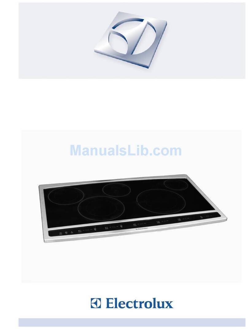 Electrolux EW36CC55GW - 36in Electric Cooktop User manual Electrolux EW36CC55GW - 36in Electric Cooktop User manual