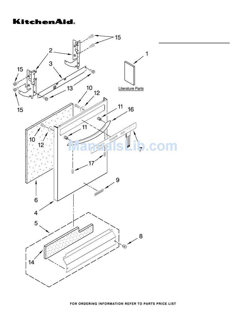 KitchenAid KUDC20CVBL - Kitchen-Aid Dishwasher User manual