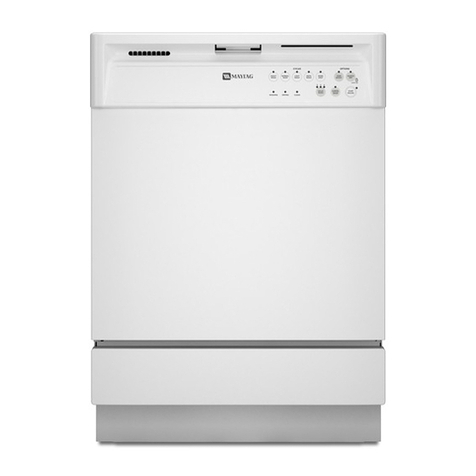 Maytag MDB4621AWW - 24 Inch Full Console Dishwasher User manual