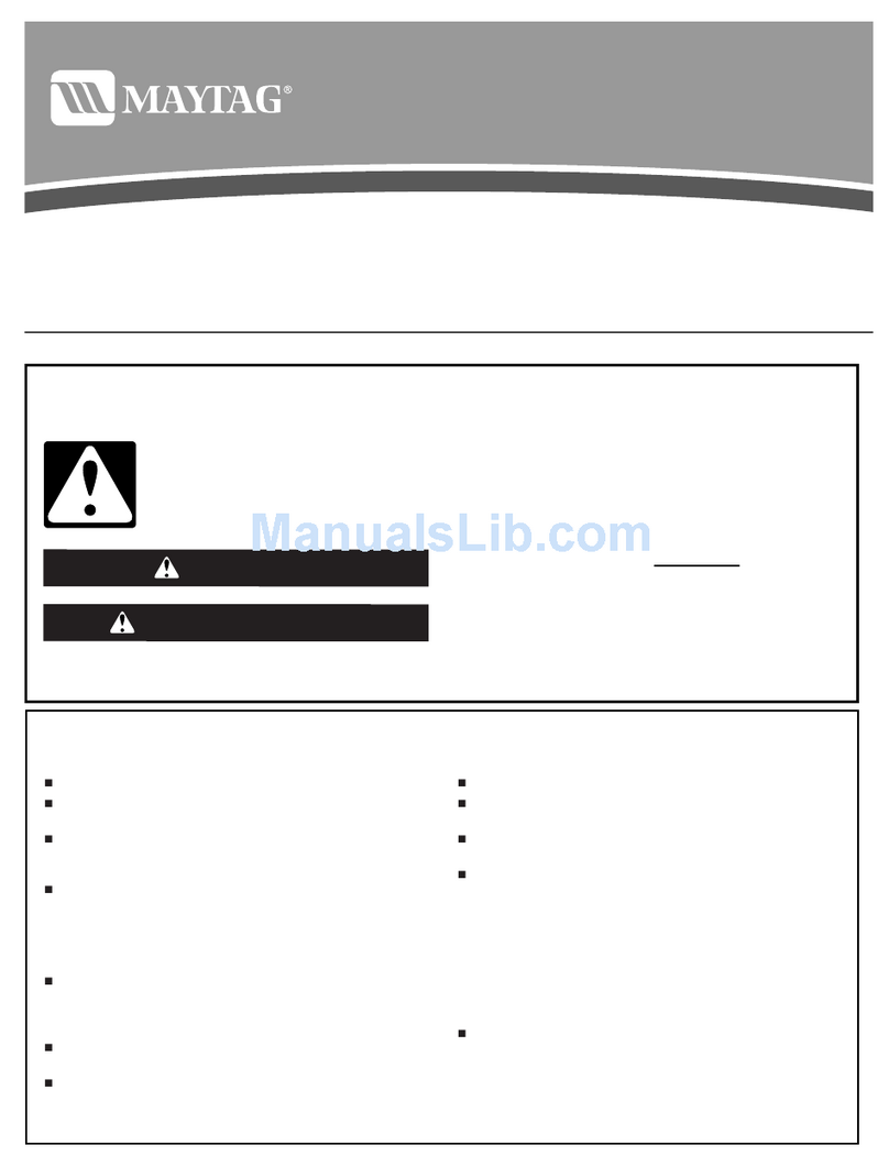 Maytag MDB4621AWB - Full Console Dishwasher User manual
