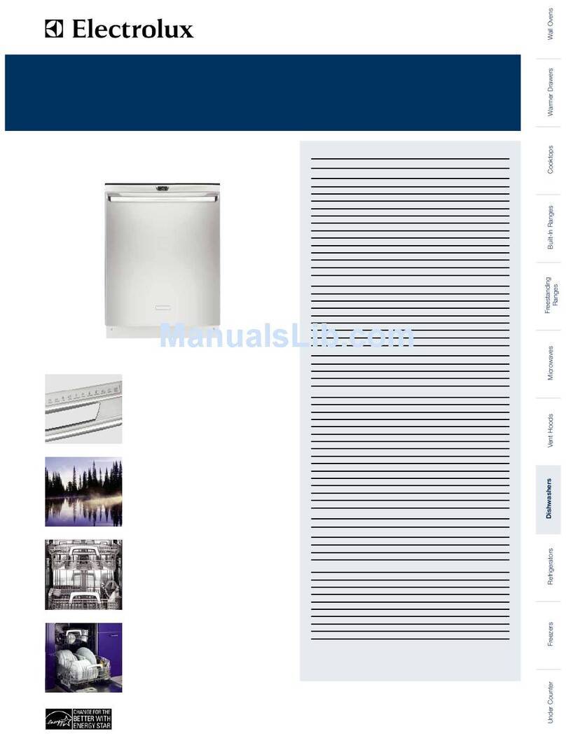 Electrolux EIDW6305GS - 24-in Built in Dishwasher User manual