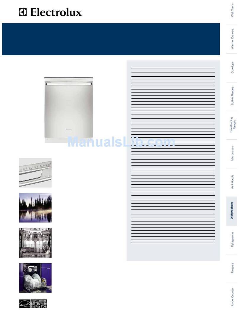 Electrolux EIDW6105GS - Fully Integrated Dishwasher User manual